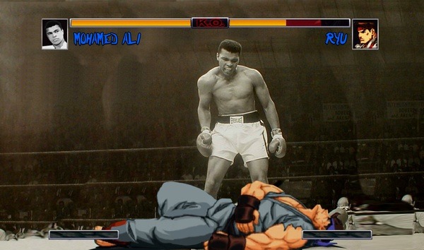 Muhammed Ali vs Ryu from Street Fighter