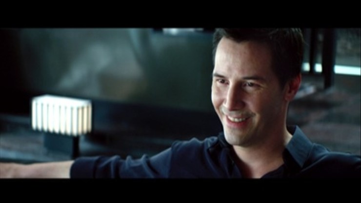 Keanu Reeves smiles in Man of Tai Chi