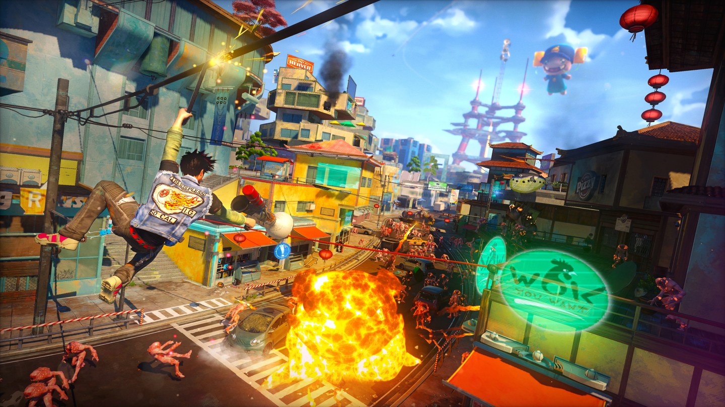 Sunset Overdrive: colour in motion
