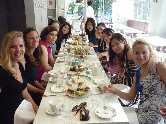 Tables full of women at The Modern Pantry
