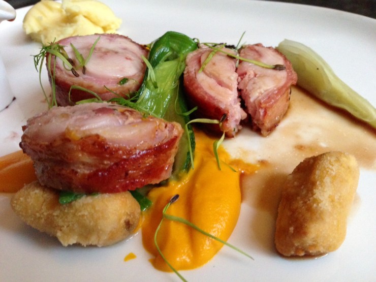 Rabbit wrapped in bacon at Rabot 1745