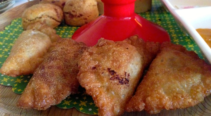 Empanadas and savoury scones at Asia de Cuba