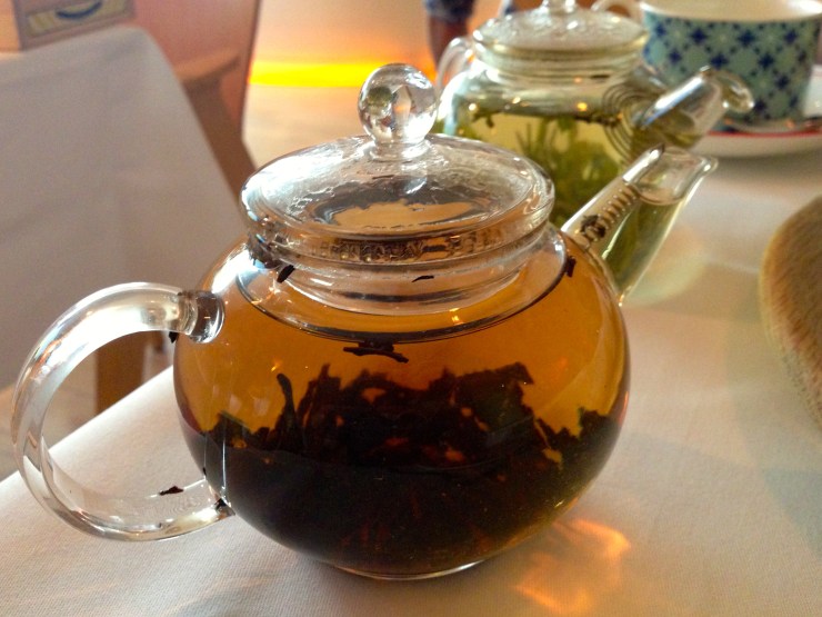 Brewing tea at Asia de Cuba