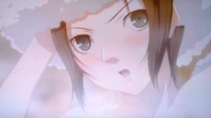 Persona 4 Golden Marie at hot springs